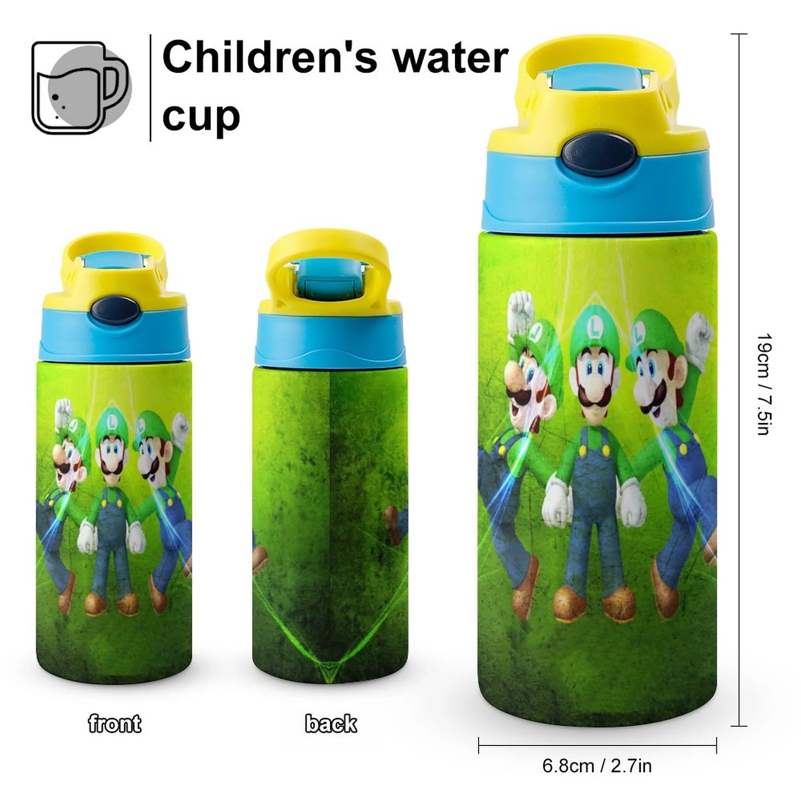 Insulated Stainless Steel Water Bottle with Straw E671994