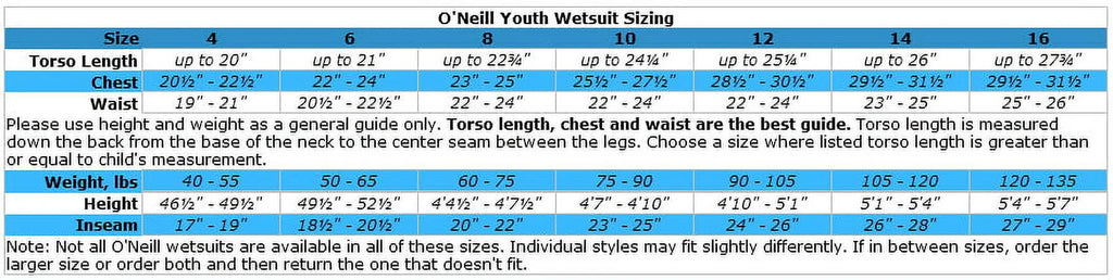 8 Graphite/Brite Blue Kids Full Wetsuit X172993