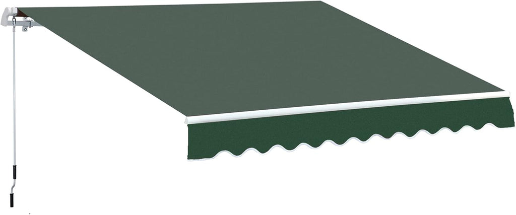 Retractable Patio Awning Canopy with Manual Crank Handle R746