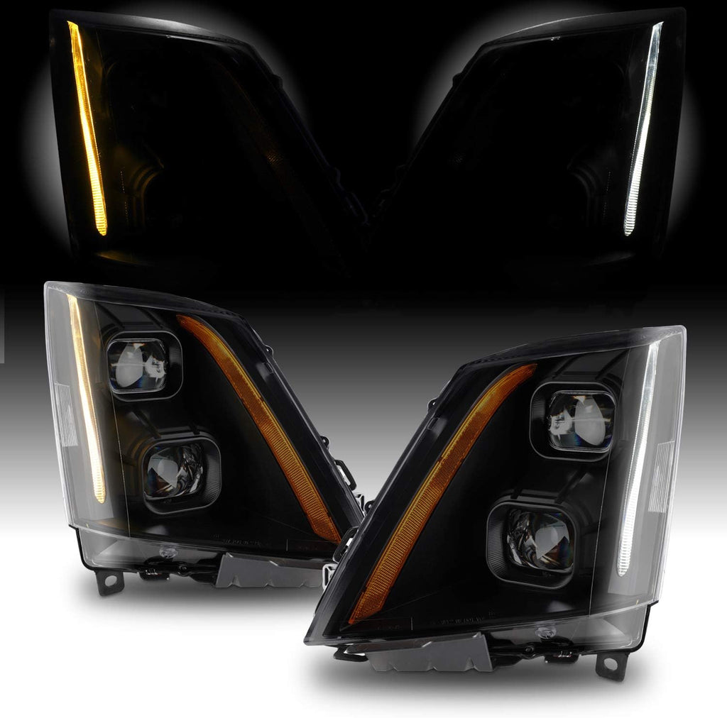 Dual Projector Black Housing LED Headlights D1367