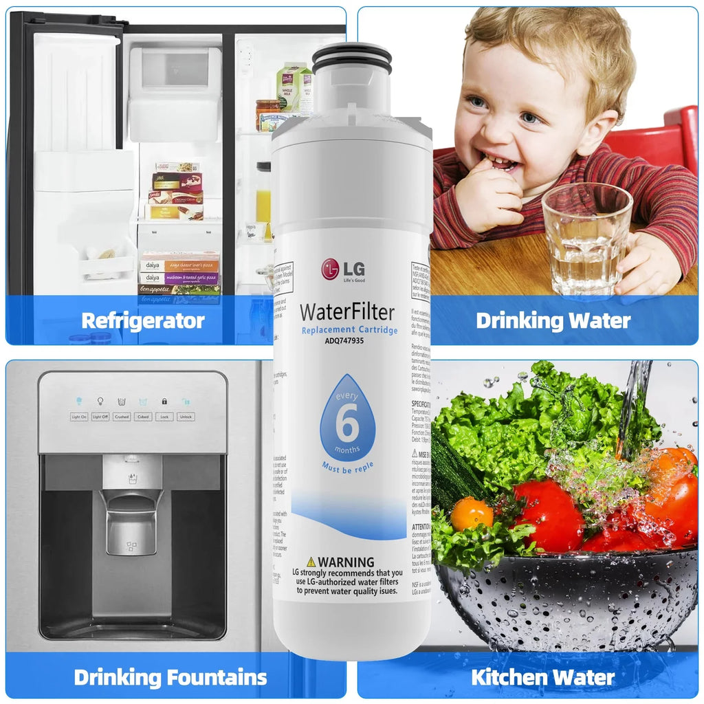 4 Pack Refrigerator Water Filter Replacement A214538