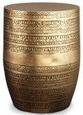 Antique Gold Metal Accent Table N80742