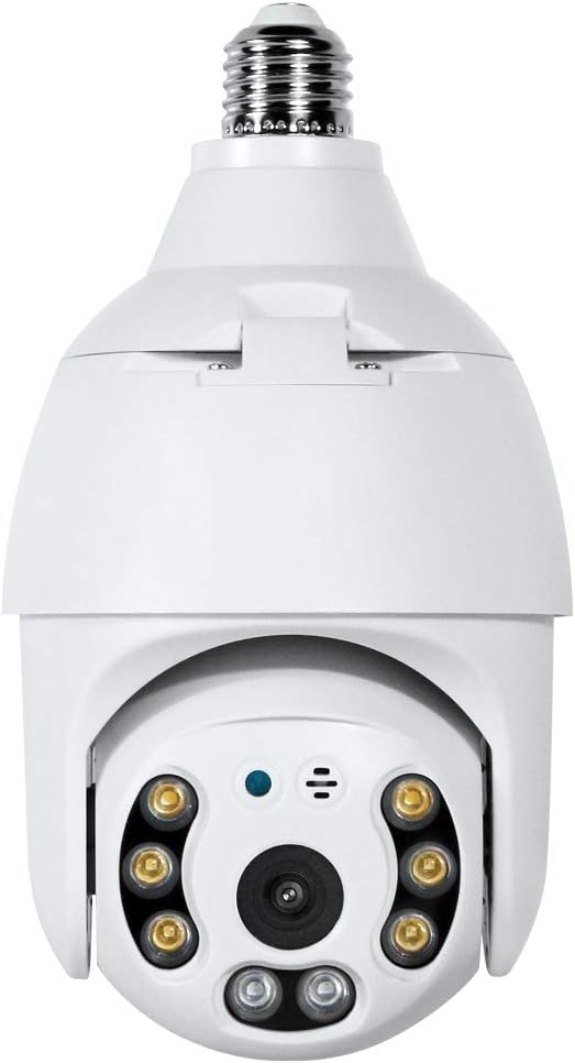 2K 3.0MP Wireless PTZ Security Camera with E27 Light Bulb Connector, Pack of 2 C415