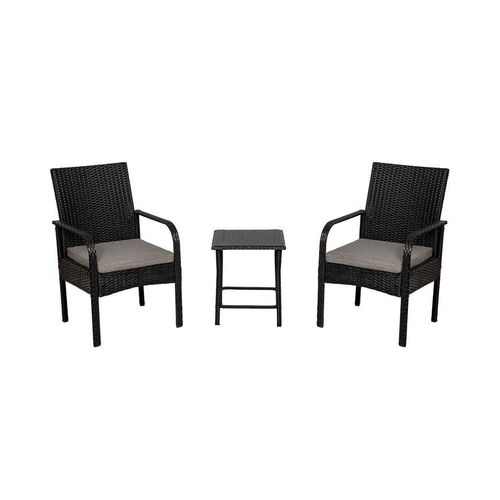 Beige 3-Piece Rattan Wicker Seating Set C187