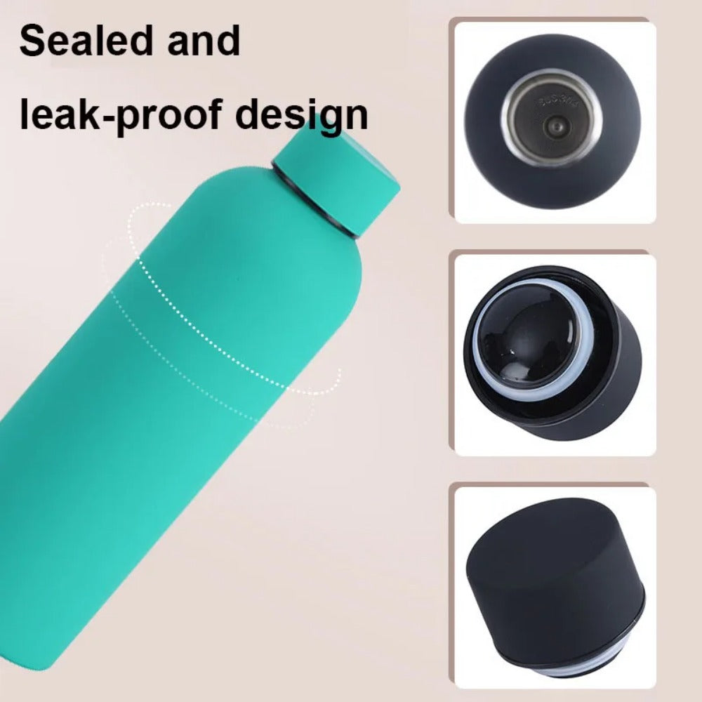 17.6 oz Stainless Steel Insulated Thermos Bottle X952841