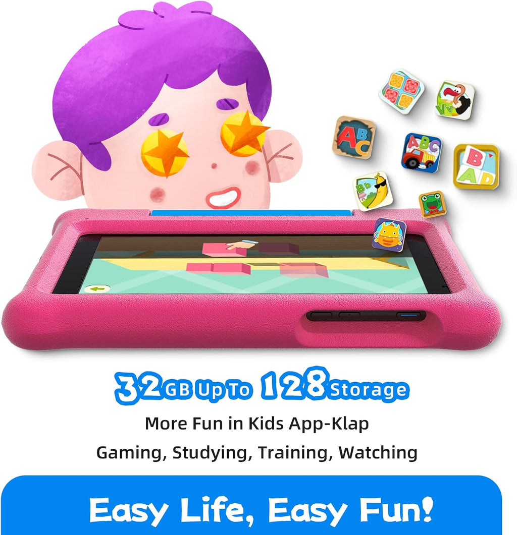 Pink Kids Tablet with Kid-Proof Case U34163