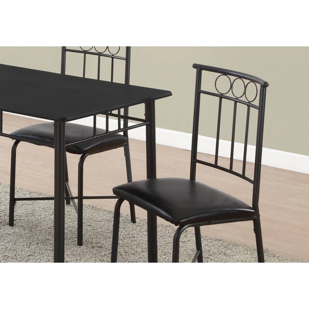 Black Metal 5 Piece Dining Set P8359