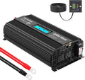 2000Watt DC 12V to 120V AC Car Power Inverter with 2 AC Outlets and LCD Display Q85144