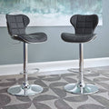 Adjustable Bar Stool (Set of 2) (Black) O754