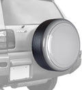 28" Color Matched Rigid Tire Cover for Toyota RAV4 (95-00) - Plastic Face & Vinyl Band - Alpine Silver B2427