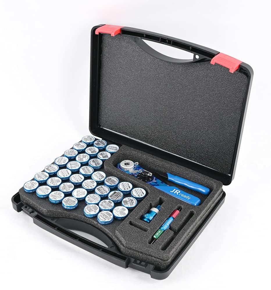 Eight Indent Crimping Tool Kit with Positioner and Gauge I449951
