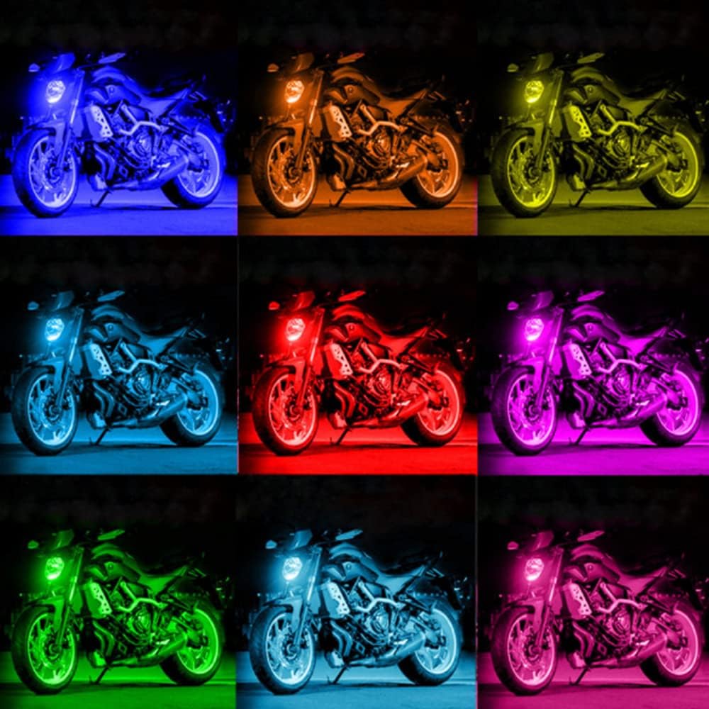 12PCS RGB LED Flexible Neon Strips Kit V7027