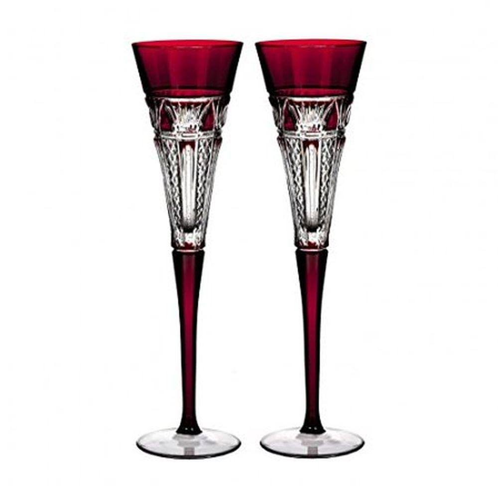 Red Champagne Flutes Glass (Set of 2) M7098