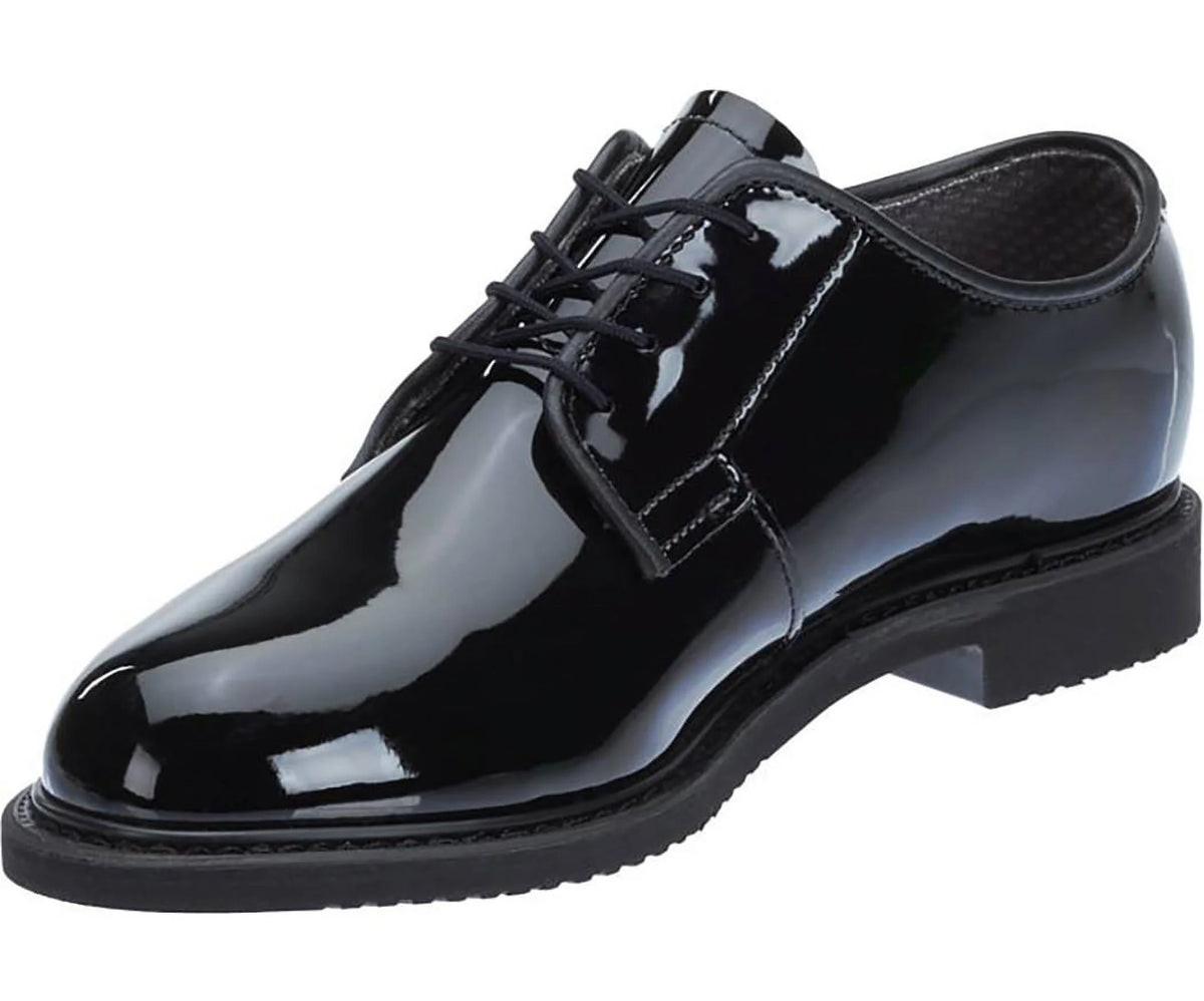 Black High Gloss Oxford Shoe 9 2E US Extra Wide H3243