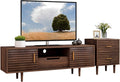 Mid-Century Modern TV Stand with End Table, TV Console Storage Cabinet R929