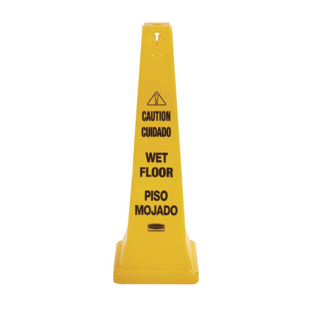 Wet Floor Yellow Safety Cone N829455