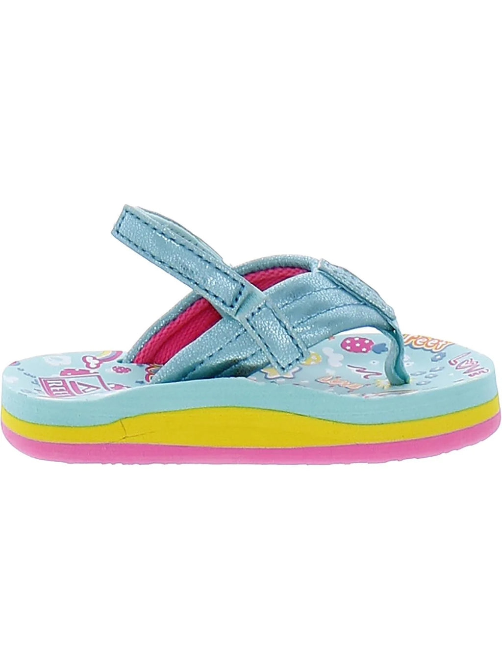 Metallic Printed Flip-Flops B138