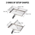 Stainless Steel Folding Camp Stove Toaster Rack K299378