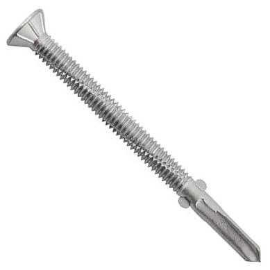Bi-Flex 300 Series Bi-Metal Self-Drilling Screws with Wings, Flat Head with #3 Phillips Drive, #5 Point J3807