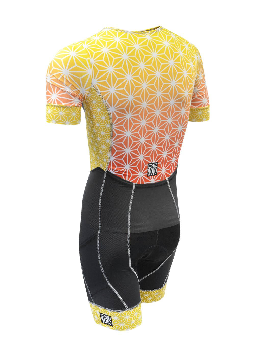 Blue Sparkle Sleeved Tri Suit H537