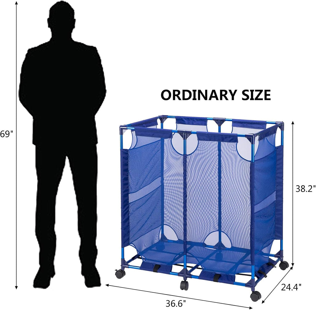 Rolling Mesh Pool Storage Organizer Bin, Pack of 2 V3793