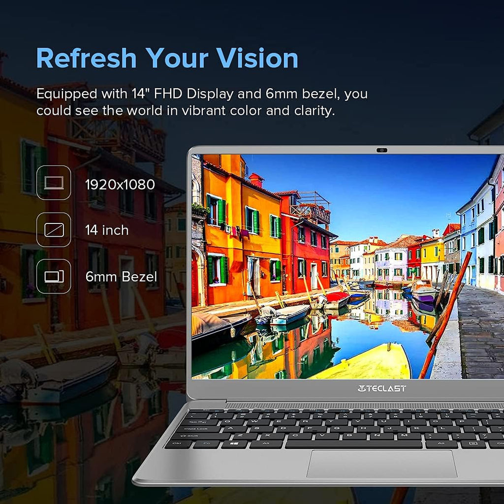 14 inch 8GB+256GB Quad Core Windows 10 Laptop Computer Z7509