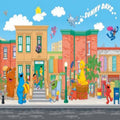 Sesame Street Prepasted Chair Rail Wall Mural L149