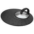 Universal Lid, 100% Durable Iron, Plastic Handle, 12” Diameter V1687