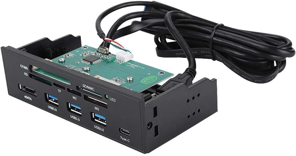 Internal Card Reader Dashboard, 5.25 inches Multifunction PC Front Panel A9280