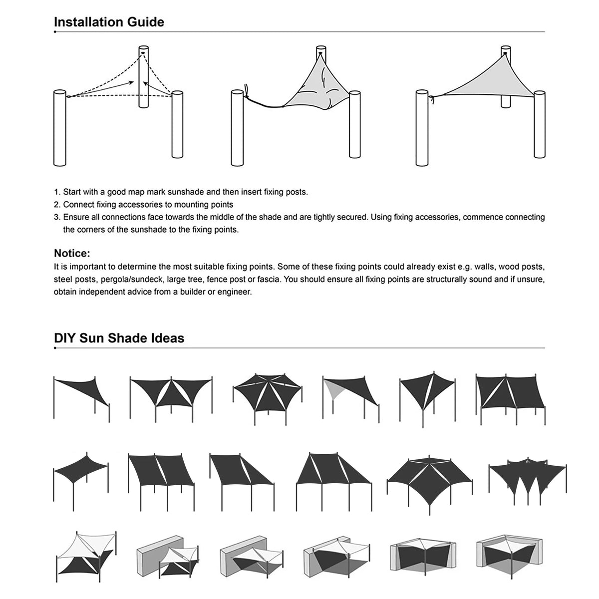 16x12 Ft 97% UV Block Rectangle HDPE Sun Shade Sail Canopy K876