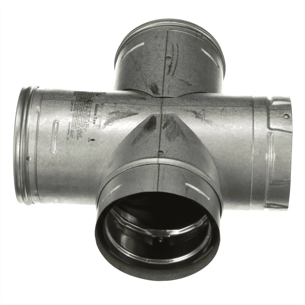 4'' PelletVent Pro Double Tee with Clean-Out Cap Y98196