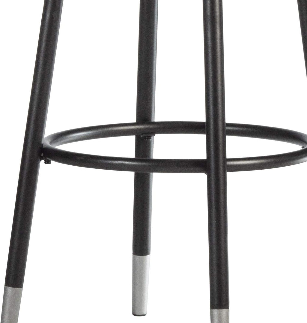 Black Metal Bar Height Stool W42716