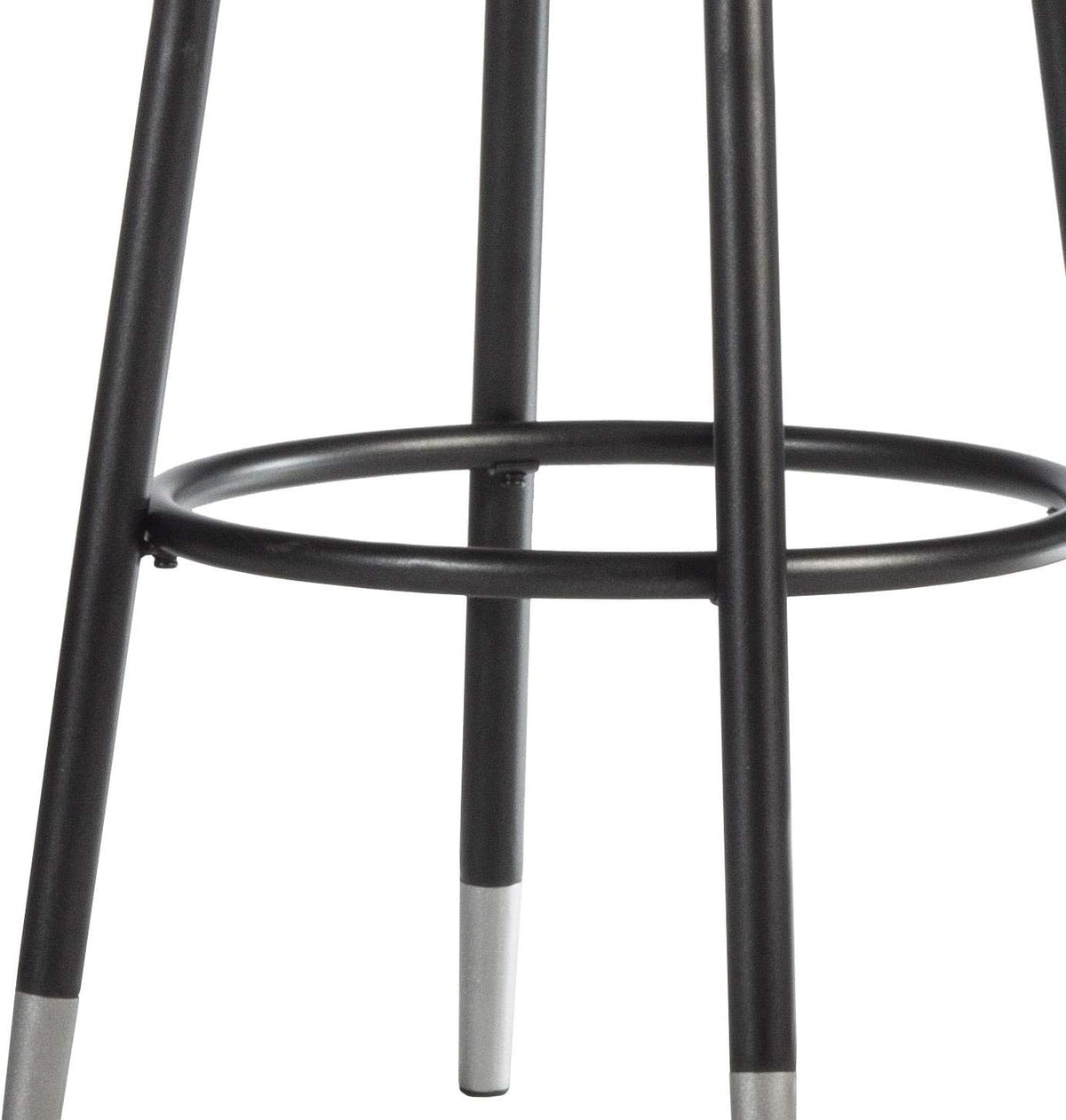 Black Metal Bar Height Stool W42716