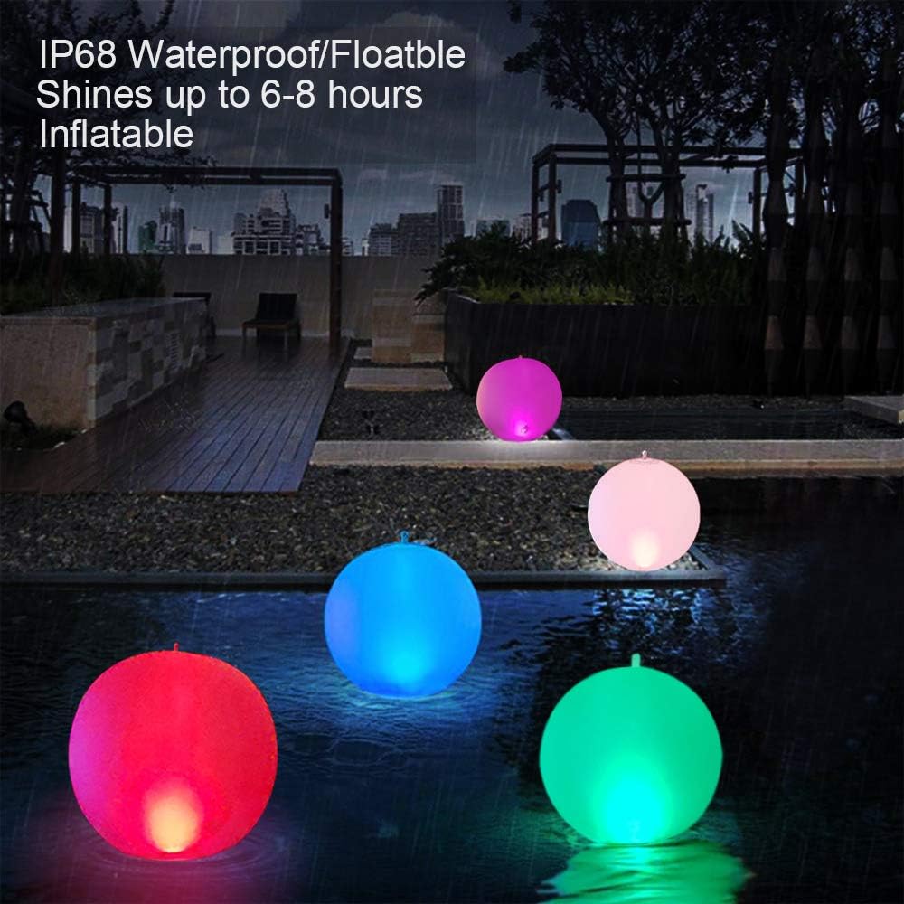 4 PCS Solar Powered Floating Pool Light Y30732