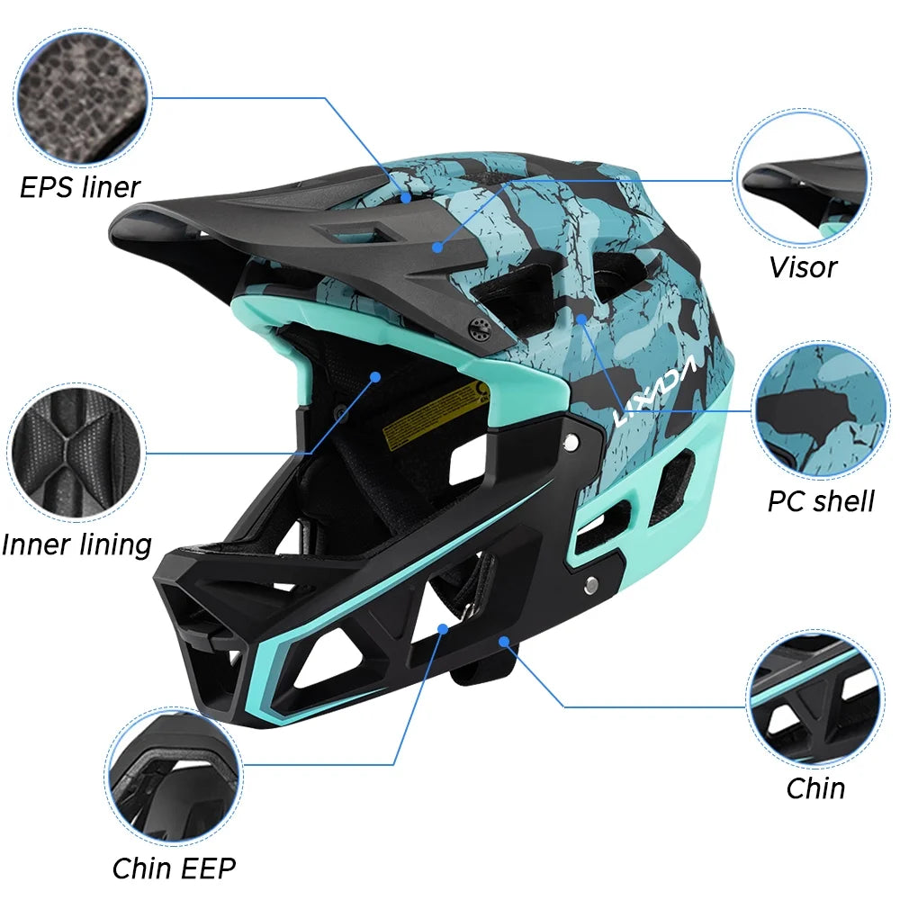 Full Face Mountain Bike Helmet J5592