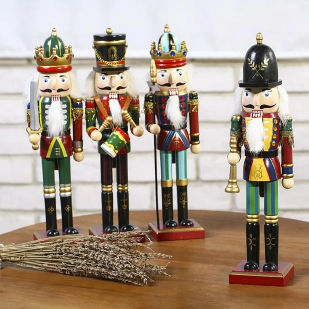 30cm Wooden Nutcracker Soldier Figure Doll L28048