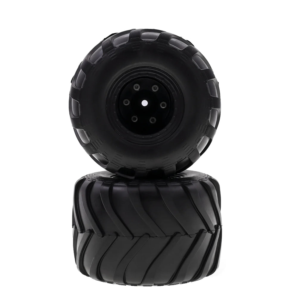 Black Rubber Car Tires 4PCS 72*49mm D6586