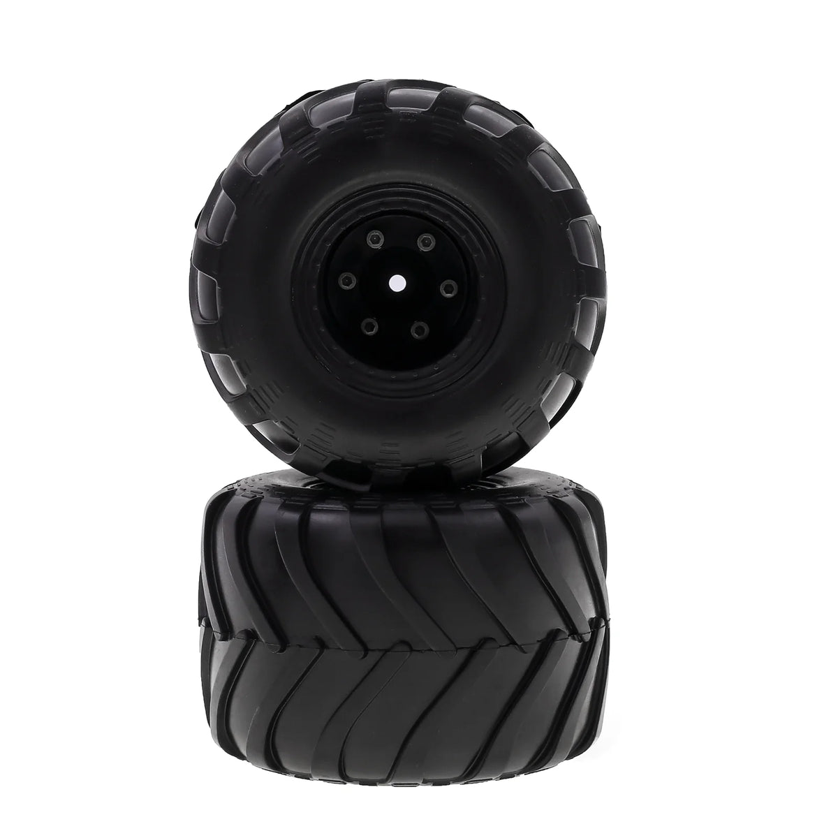 Black Rubber Car Tires 4PCS 72*49mm D6586