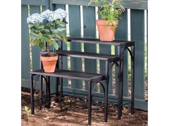 3PC Nesting Plant Stand Blk A932734
