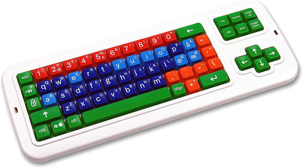 Norwegian Computer Keyboard with White Lettering P47265