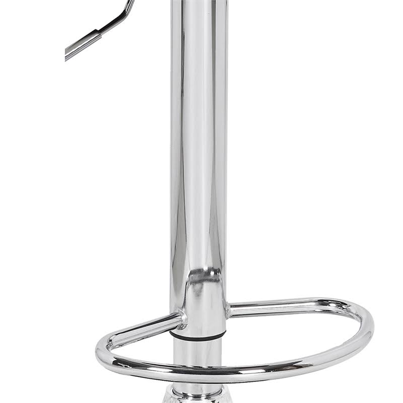 White Squareback Adjustable Barstool with Armrests (Set of 2) K4205