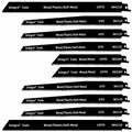 10pc Reciprocating Saw Blades 9x22 Wood Soft-Metal X158