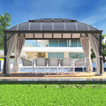 12'x16' Hardtop Aluminum Patio Gazebo with Aluminum Composite Double Roof T695771
