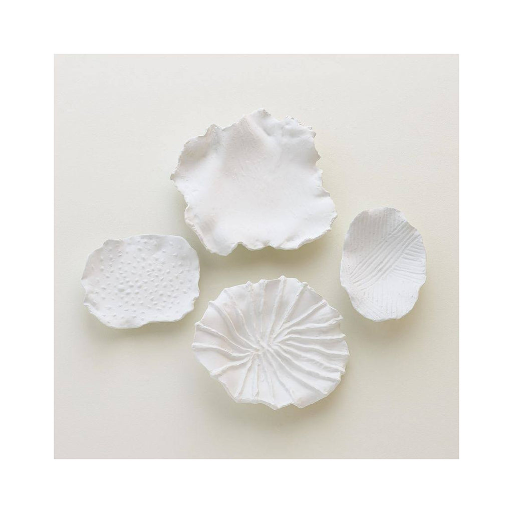 White Curled Wall Decor K348874