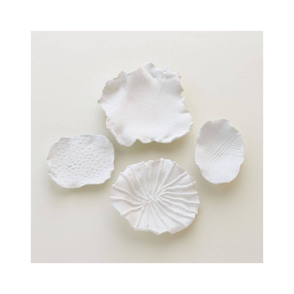 White Curled Wall Decor K348874