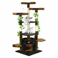 67-Inch Brown Black Cat Condo Climber Furniture V605