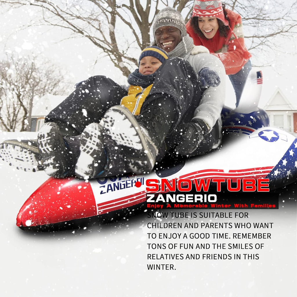 Heavy Duty Inflatable Snow Sled Pack of 2 Z178974