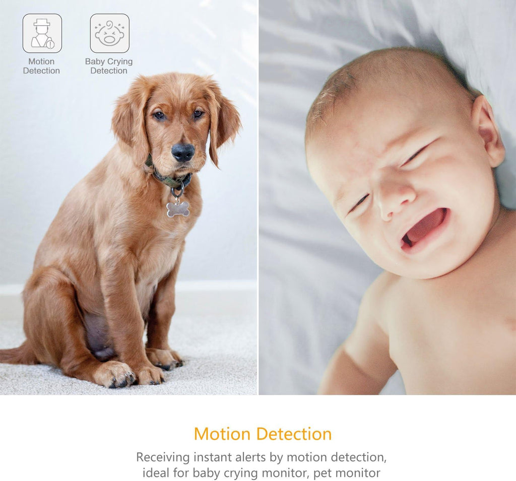 2pc 1080p WiFi Indoor Security Camera with Night Vision, 2-Way Audio, Pack of 2 F152426