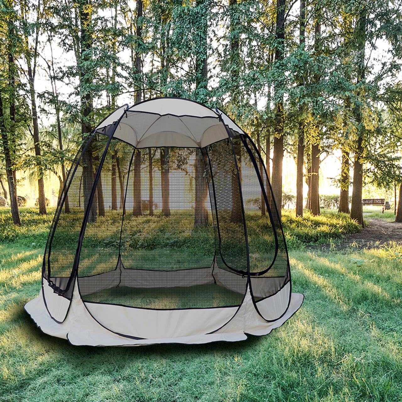 Pop Up Gazebo Tent With Screen Mesh A838623