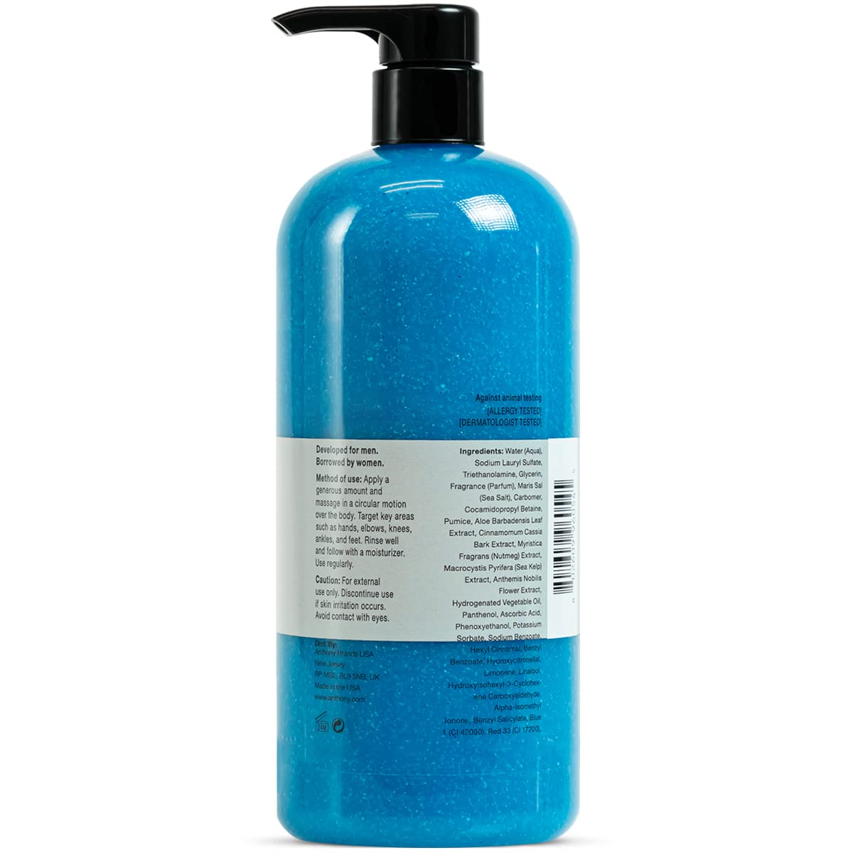Exfoliating Body Scrub Sea Salt Vitamin C Aloe Vera Body Wash 32 Fl Oz Pack of 2 H9502